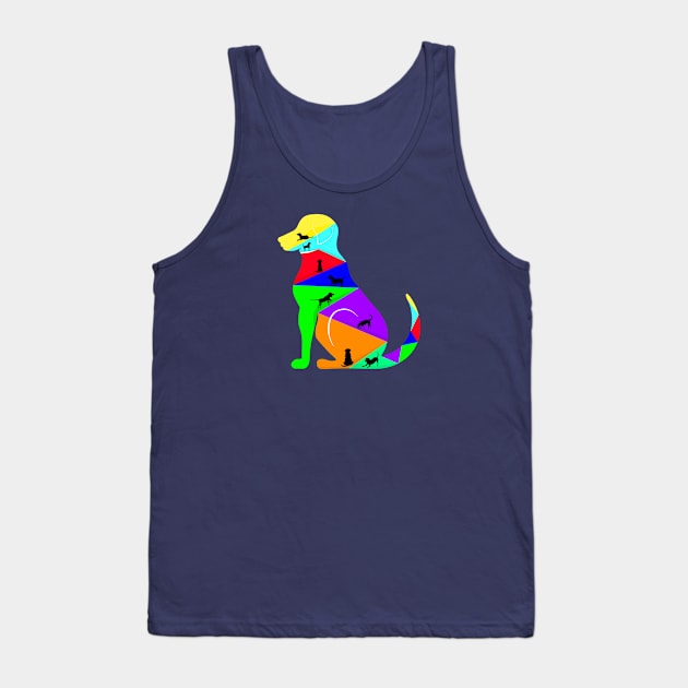 Colorful cute small puppies Tank Top by MariRiUA